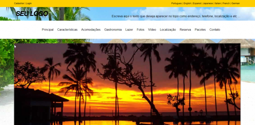 Site for Hotel - Resort with Booking System and Payment Online