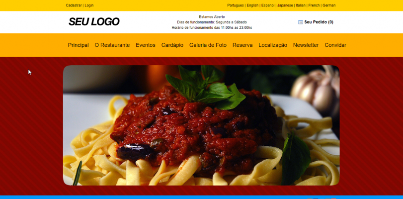 Website for Restaurant - Chef - Gastronomy
